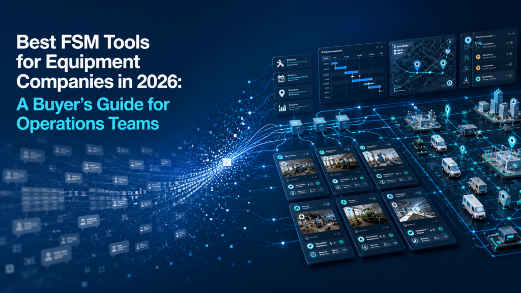 Field service management system transforming chaotic workflows into structured digital operations dashboard